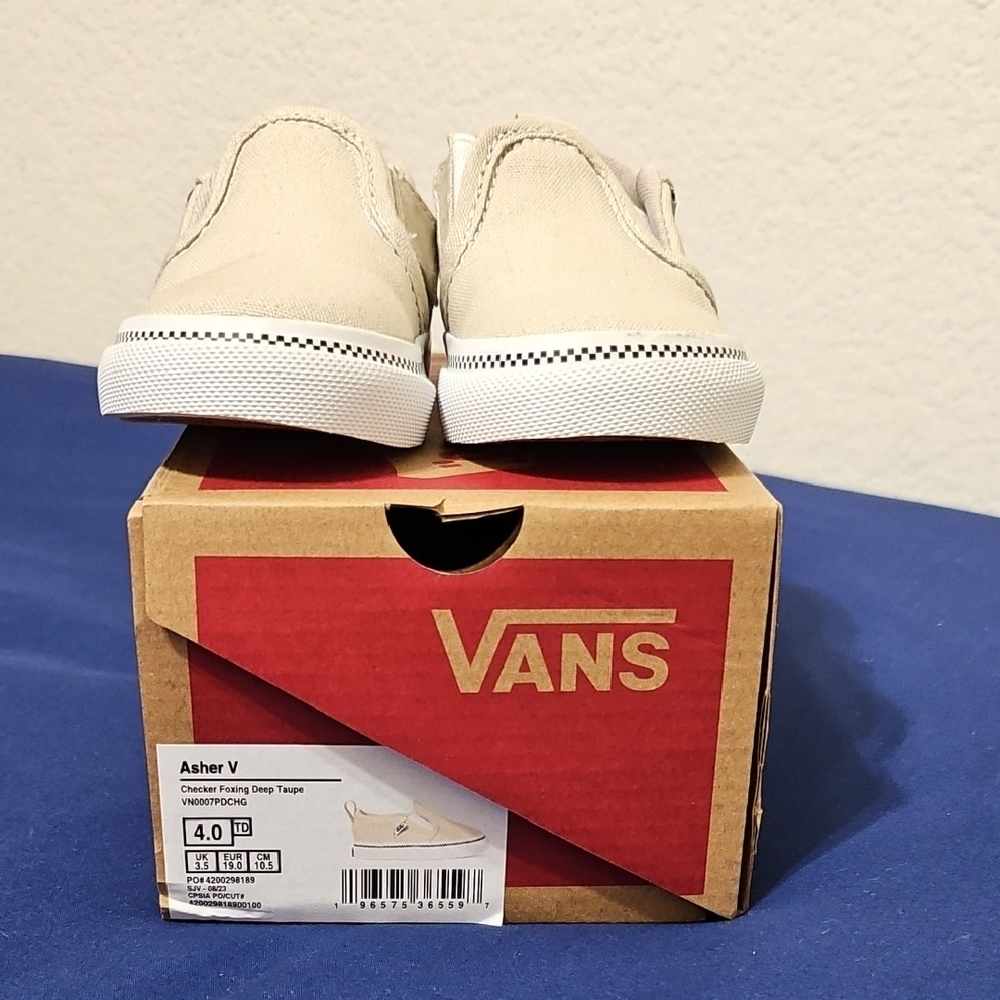 Vans Tan Slip-On Sneakers